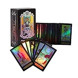 GLOGLOW Tarot Cards for Beginner Deck Vintage 78 Cards Rider Waite Future Telling Game in Colorful Box (Black)