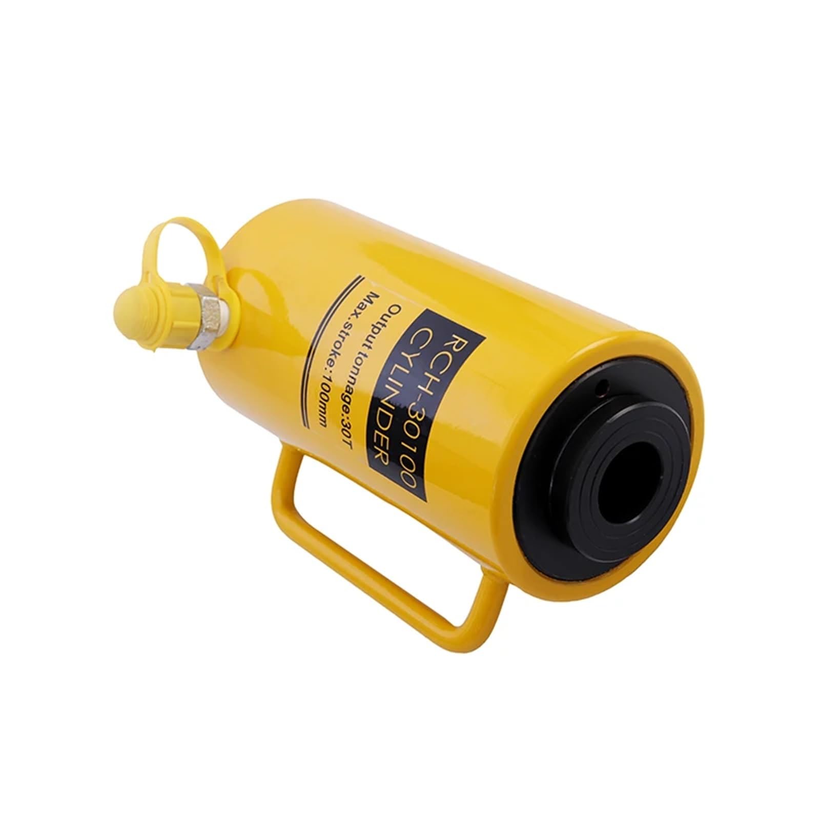 30 ton 100mm hydrauliczny cylinder z otworem pustym RCH-30100 skok, Solidna siła podnoszenia