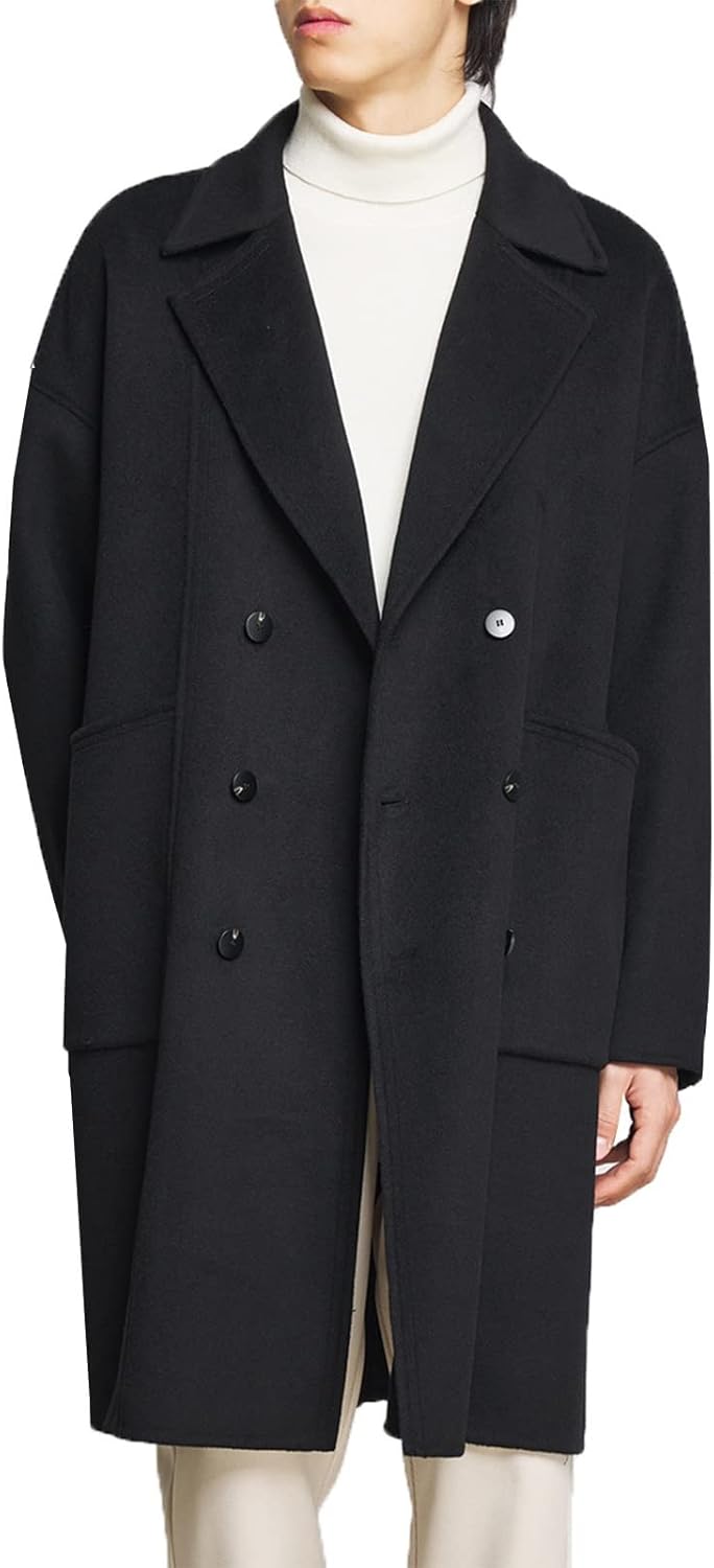 チェスターコート メンズ フーデッドコート メルトン コート フード