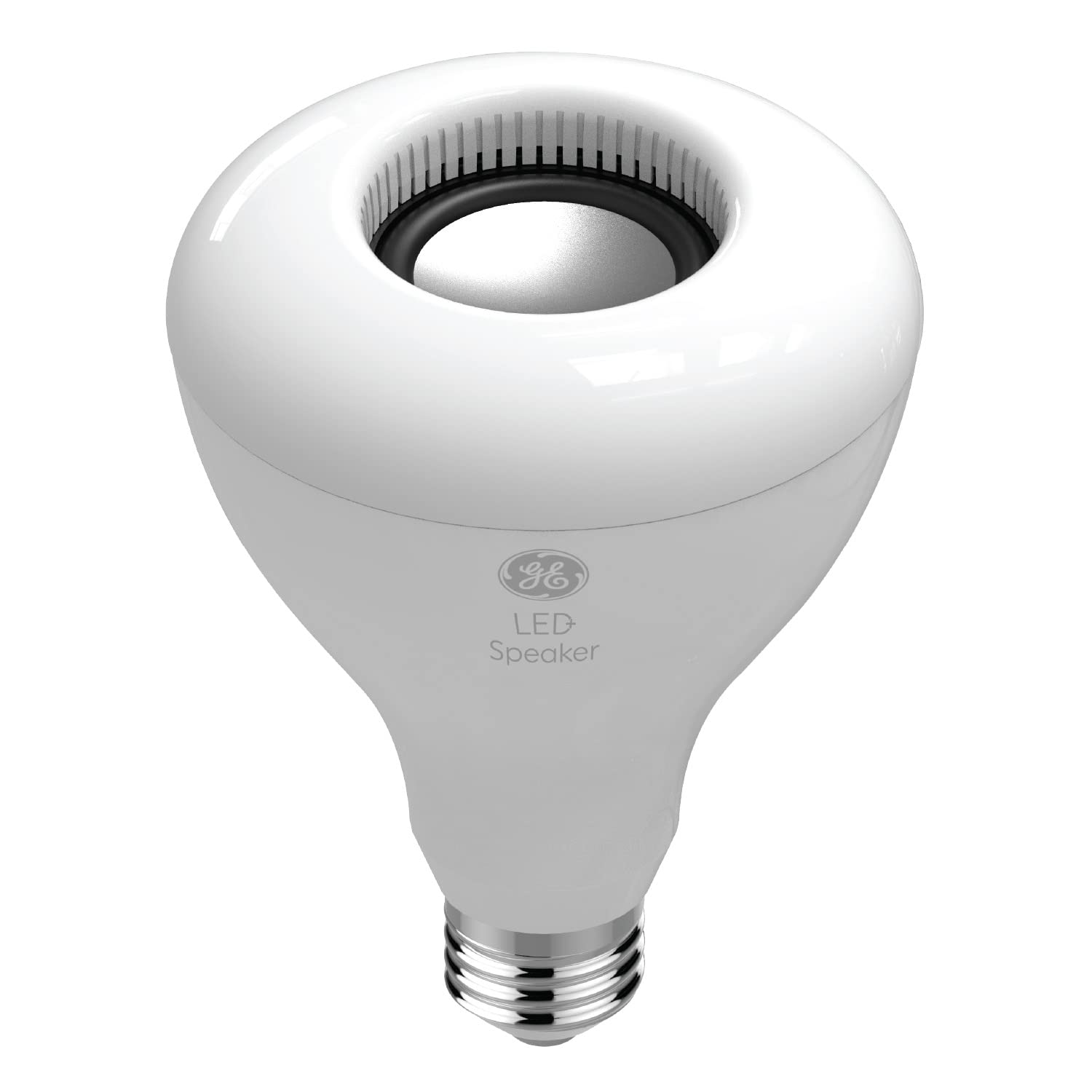 GE LED+ Speaker Flood Light Bulb, Indoor, Bluetooth Enabled, Speaker