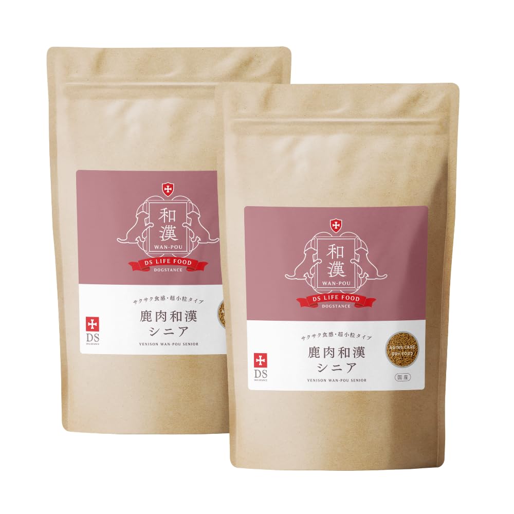 Amazon.co.jp: ドッグスタンス 鹿肉和漢 シニア 800g×2袋 食いつきいい