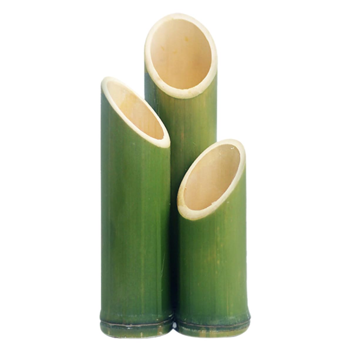 Vase en bambou naturel au design unique pour inviter la fraîcheur végétale chez soi