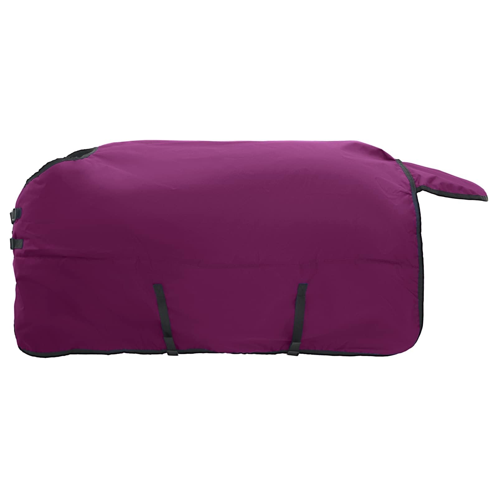 vidaXL Manta para Caballo Verde Oscuro y Negro 165 cm Poliéster, Manta Ecuestre Moderna, Cubierta de Invierno, Impermeable, Lavable, Caliente para tu Caballo