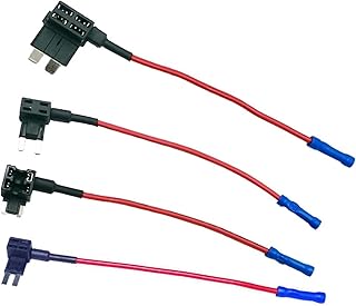 NOVOCE 1 peça 12 V fusível add-a-circuito adaptador TAP micro mini padrão Ford ATM APM lâmina auto fusível com lâmina 10A fusível de carro com suporte (tamanho: 15A, cor: fusíveis e suporte_mini)