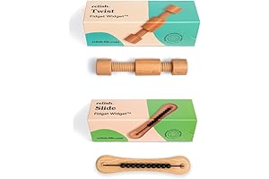 Relish Wooden Fidget Toy Twin Pack: Calming Stress Relief Sensory Toys for...