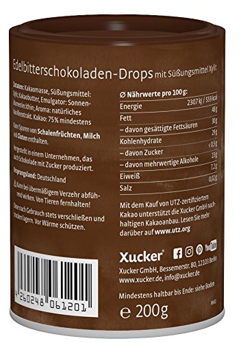 Xucker - Set van 2 chocoladeproeverij (2 x 200 g) - volle melk en delicate chocoladedruppels - Image 4