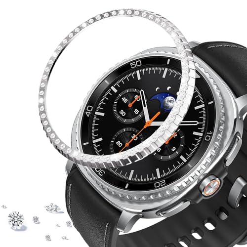 Cadre en alliage métallique avec strass pour montre Galaxy Watch 8