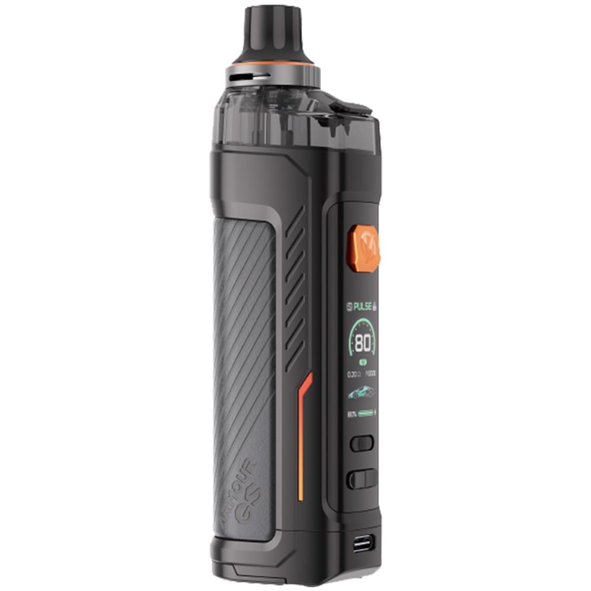 Vaporesso Armour GS Kit cigarette 80W 5ml Pod 0.15ohm / 0.3ohm GTX Mesh  Coil DTL 18650 (non inclus) e cigarette vaporisateur fume (Noir) :  Amazon.fr: High-Tech