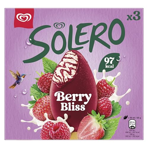 Helado Solero Berry Frutas del bosque, 90ml x 3