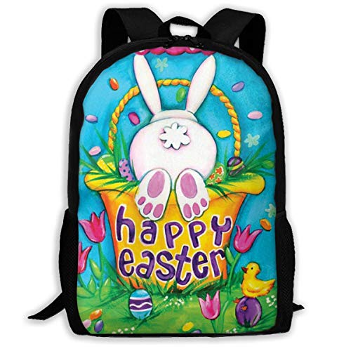 Overlooked Shop Cute Rabbit Spring Easter Basket Mochila Escolar  Ligera multifunción