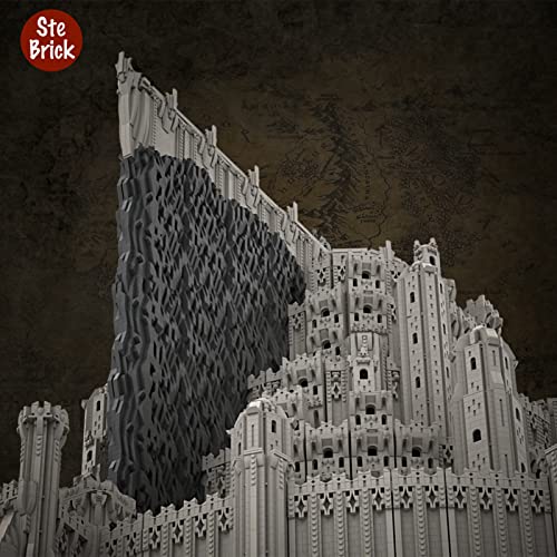 YYQPF The Seven Rings - Minas Tirith, Architektur Modular Building House Kit, 99548 Teile Kompatibel mit Lego… – Bild 4