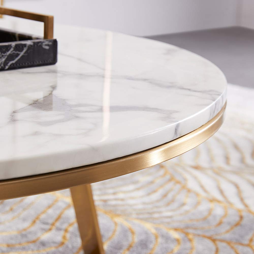 Amazon|ラウンドホワイト大理石のリビングルームのコーヒーテーブル Amazon|ラウンドホワイト大理石のリビングルームのコーヒーテーブル