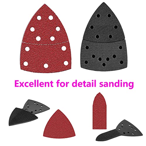 Dobetter 150Pcs Sandpaper For Wood, Sandpaper Assortment, Mouse Sander Pads Sanding Paper 60 80 120 180 240 Grit Sandpaper For Detail Sander, Finger Sander And Oscillating Tool -Msp3 #TOP3