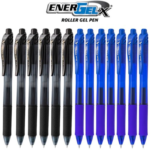 Bolígrafo Pentel EnerGel X Retráctil Gel Líquido 0.7mm 12 pzas miniatura 2