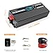Pure Sine Wave Power Inverter, 3000W 12V DC to 110V/120V AC, Peak 6000W - Remote Control, 4 AC Outlets, Dual USB, LED Display, Terminal Blocks for Truck/RV/Car/Solar