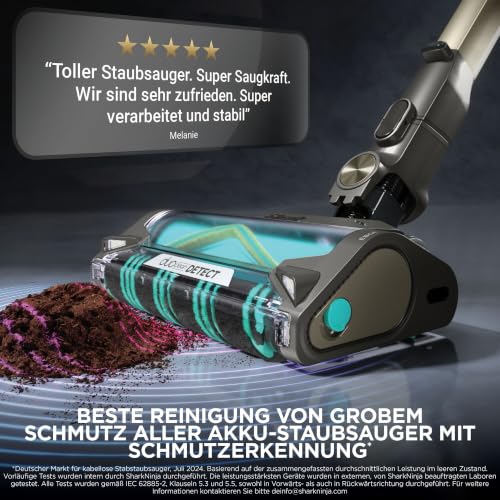 Shark PowerDetect Clean & Empty Akku-Staubsauger mit Absaugstation, Gold – Ansicht 2