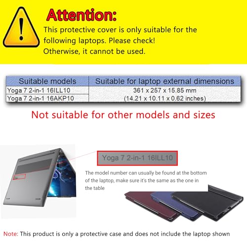 Funda para laptop 16 pulgadas para Lenovo Yoga 7 2 en 1 miniatura 2