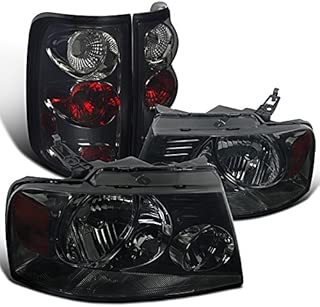 For Ford F150 Styleside Smoked Crystal Headlights, Smoked Altezza Tail Lamps - coolthings.us