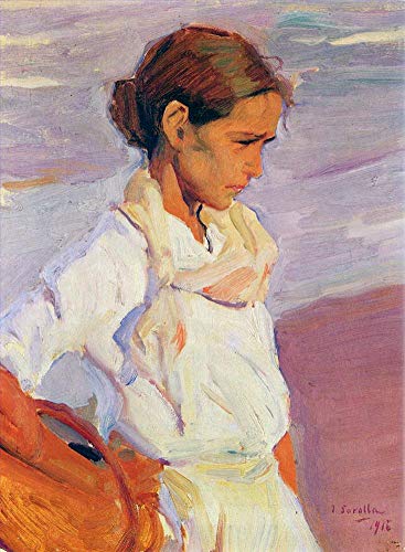 Peinture Pescadora Valenciana Sorolla huile sur toile pour remplacer les posters