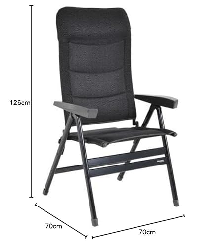 NEU- DER STABIELO KRÄFTIGSTE- SUPER BREITER ANTHRAZIT- XXL- 2OO Kilo- BELASTBARER KLAPPSESSEL MIT GETRÄNKEABLAGE-3