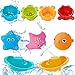 TaimeiMao 9 Piezas Juguetes de Baño,Juguetes de Rociando Flotantes para Niños,Juguetes de baño para bebés,Juguetes de Baño para Bebés,Juguetes de Bañera para Bebés de 6 Meses y 1 2 3 Niños (9 Piezas)