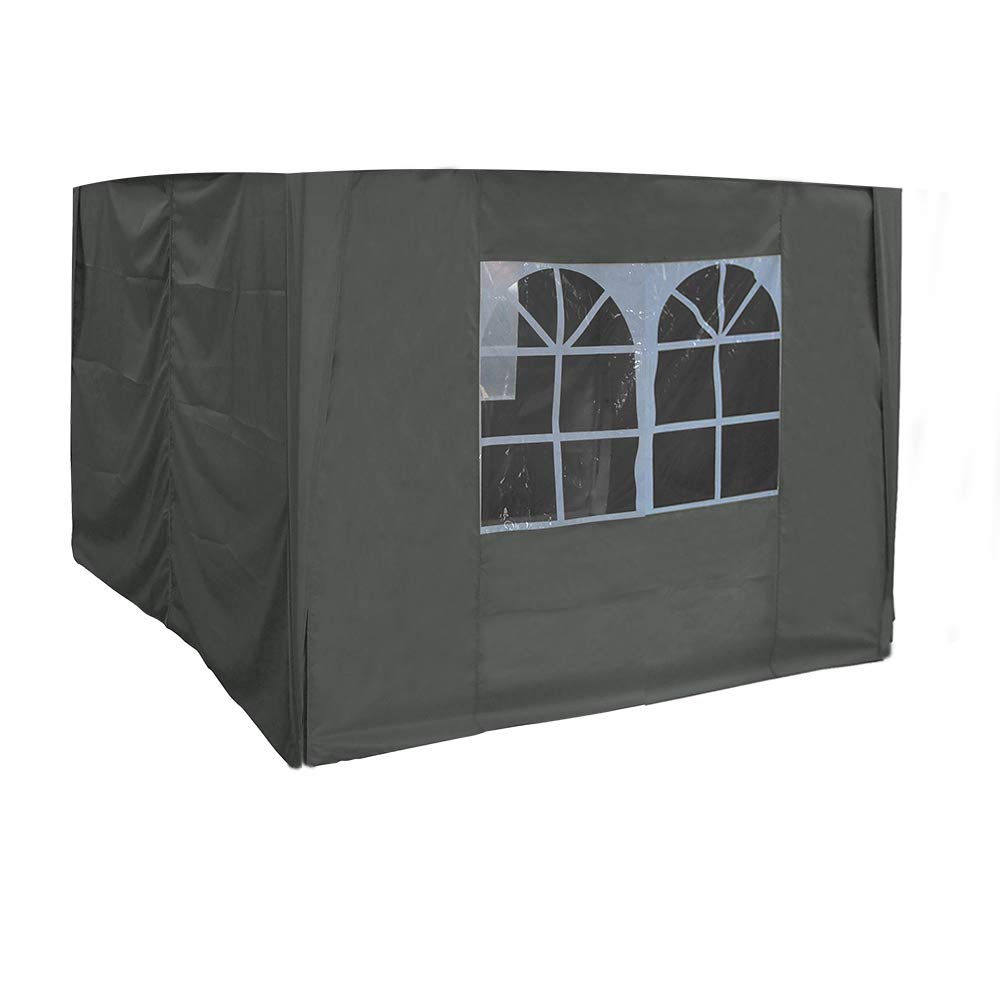 Green Bay 2x2m Pop Up Gazebo 4 Side Curtains Replacement Only Canopy Side Covers Anthracite