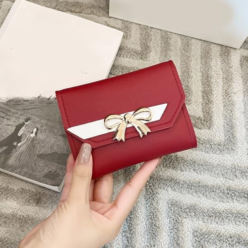 Trifold Wallet Credit Card Bank Card Cash Holder Woman Girl Short Type Coin Small Change Purse Multi Slot Clutch Wallet3