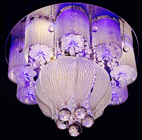 Image of Prop It Up LED Chandelier, White, Round