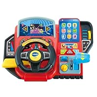 Vtech Abenteuer Lernlenkrad – Interaktives Lenkrad mit LCD-Farbbildschirm, 3 Spielmodi, zahlreichen Lerninhalten und 23 Melodien – Für Kinder von 3-7 Jahren