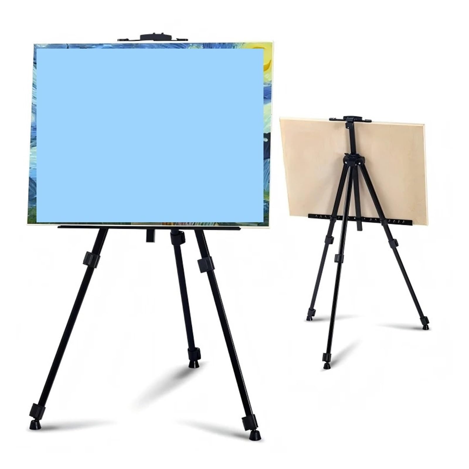 Cavalletto da disegno portatile, supporto regolabile for schizzi d'artista, design viaggio pieghevole, for forniture artistiche all'aperto e in studio