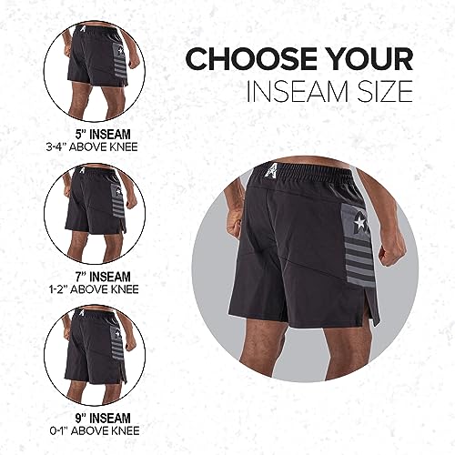 Anthem Athletics Reignite MMA Shorts Men 5 Inch 7 Inch 9 Inch - Jiu Jitsu BJJ Shorts Men for Wresting Kickboxing No GI4