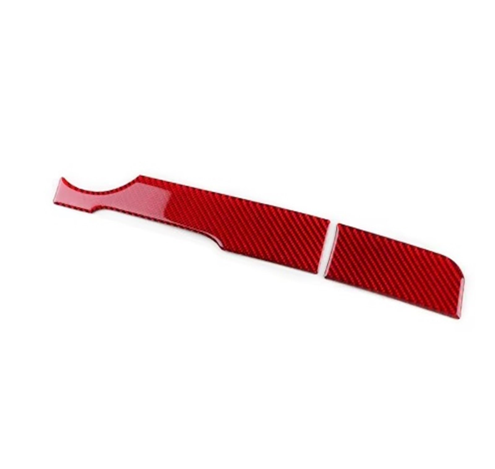 Interior Trim for Seat for Ibiza 6l 2003 2004 2005 2006 2007 2008 LHD Car Main Driver Strip Interior Real Soft Carbon Fiber Sticker Cover Trim Sticker(for LHD Red Carbon)