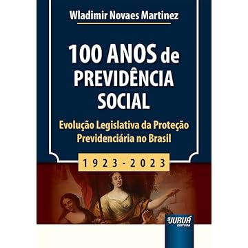 Capa do livro 100 Anos de Previdência Social - 1923-2023 - Evolução Legislativa da Proteção Previdenciária no Brasil