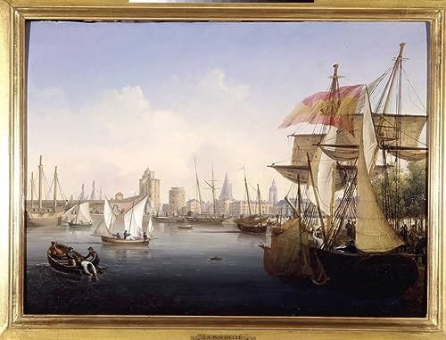 Toile le Port de La Rochelle Ambroise Louis Garneray peinture salon 60x90cm