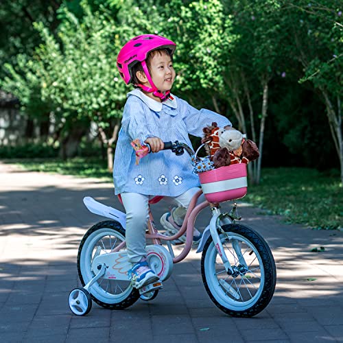 Image of Royalbaby Princess Girls Kids Bike 12 14 16 18 20 Inch Children Bicycle with Basket for Age 3-12 Years