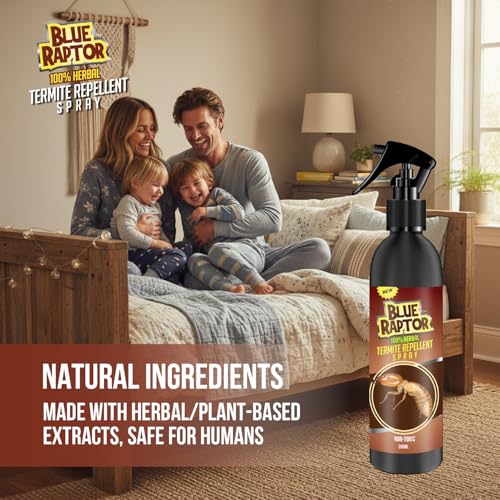 Image of Home Secure Termite Repellent Spray | 10 Minute Formula | Targets & Wipes Out Entire Colony | Plant-Based, Non-Toxic, Long-Lasting Protection | Safe for Home & Furniture | 200ml (Pack of 1)
