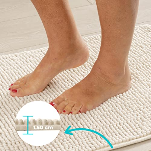 Baroni Home Tappeto da Bagno a Pelo Lungo