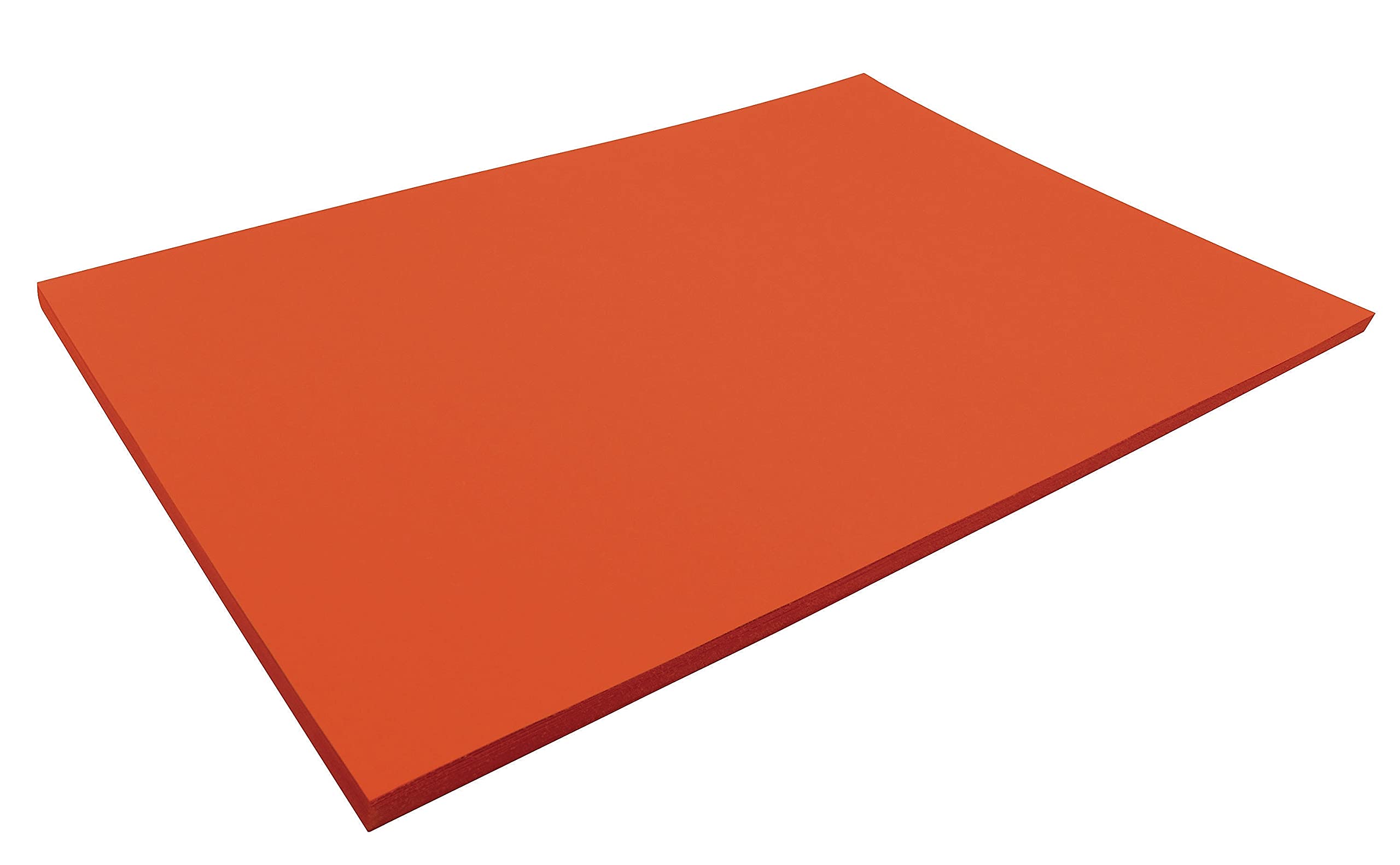 Pacon Tru-Ray Construction Paper, 76 lb Text Weight, 12 x 18, Orange, 50/Pack