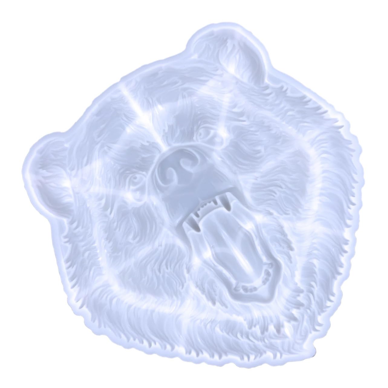 Housoutil Stampo in Silicone a Forma di Testa D'orso, Facile da Sformare, Interno Liscio, per Decorazioni da Tavolo e Progetti Fai da Te