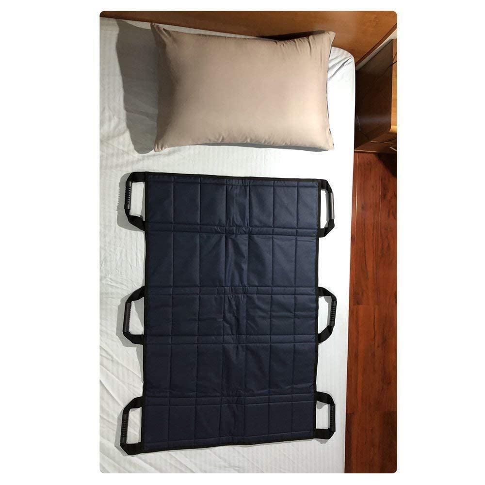 Drap De Glisse Drap De Transfert, Alèse De Positionnement avec 6 Poignées Renforcées,Drap Patient Réutilisable Et Lavable pour Soignant, Aide Familiale, Alité, Personne Âgée