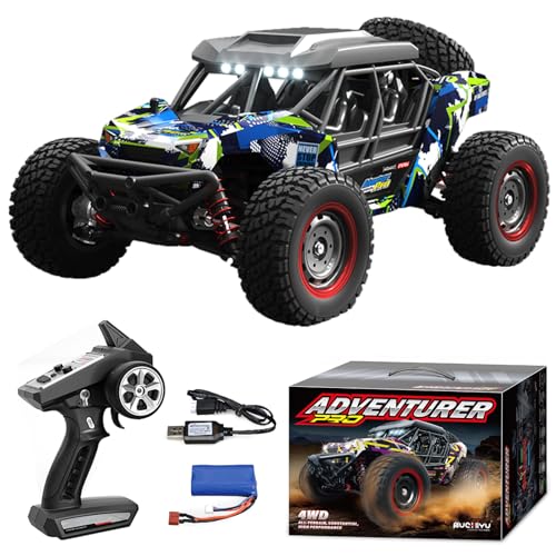 SVERTIBO 1/16 Brushless Fast RC Desert Car for Adults, Top Speed 37mph Electric Off-Road RC Monster...