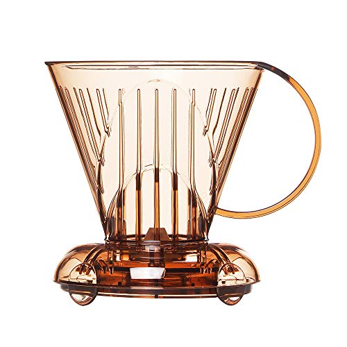 Kit Clever Coffee Dripper Marrom 300ml Mini Chaleira FPRO Teflon 350ml Filtro coador 100 Uni e Café