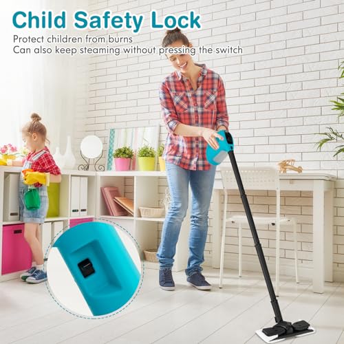 Image of COSTWAY Handheld MultiPurpose Steam Cleaner with 17 Pieces, 350ml Capacity