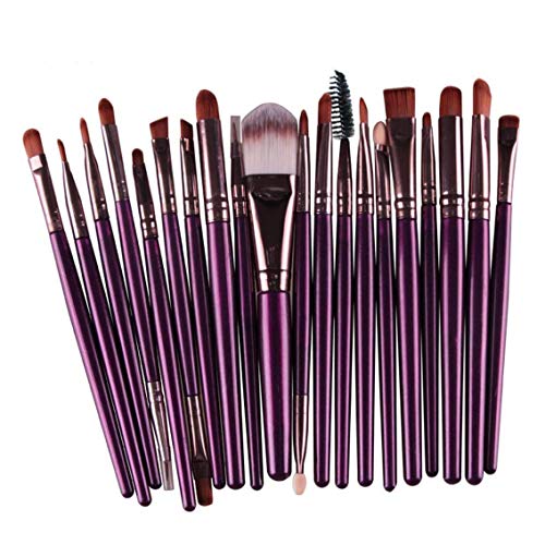 Nobio 20PCS/Set Soft Makeup Foundation Powder Brushes Face Eye Shadow Eyeliner Foundation Blush Lip Cosmetics Blending Brush Tool