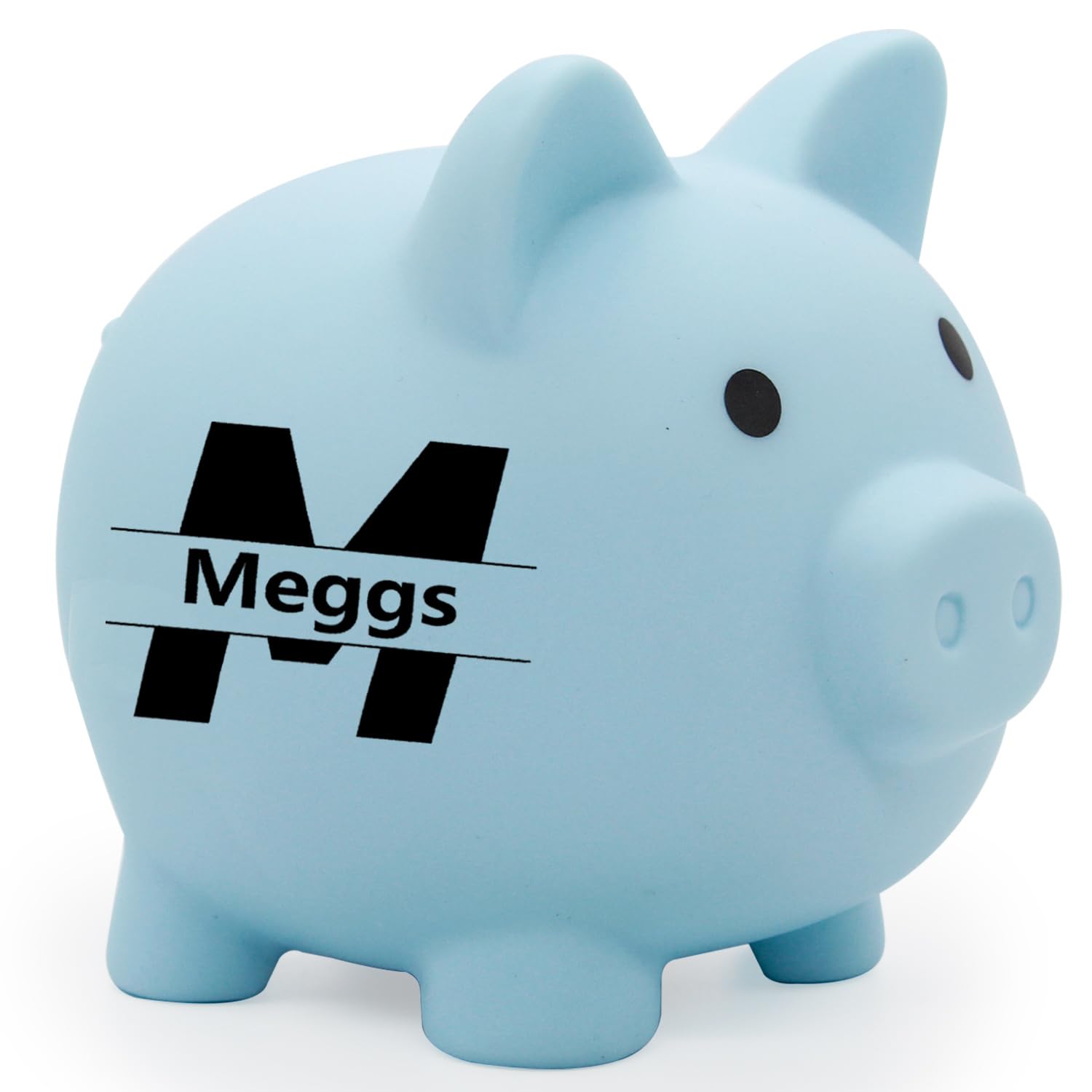 Personalized Piggy Bank, Customized Name for Girls and Boys, Unbreakable Plastic Money Bank, Three Sizes Piggy Banks, Gifts for Birthday, Christmas, Baby Shower, Nursery Decor