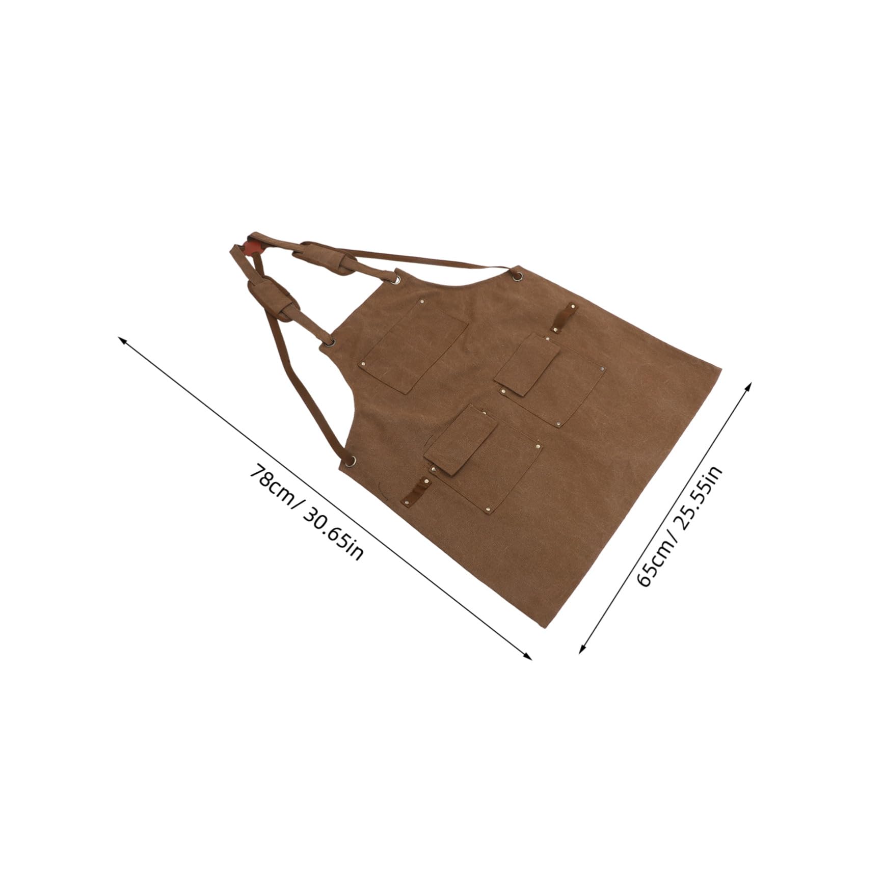 Hohopeti Delantal Para Adultos Mono De Trabajo Peto Trabajo Delantal De Chef Para Mujer Con Bolsillos Light Brown