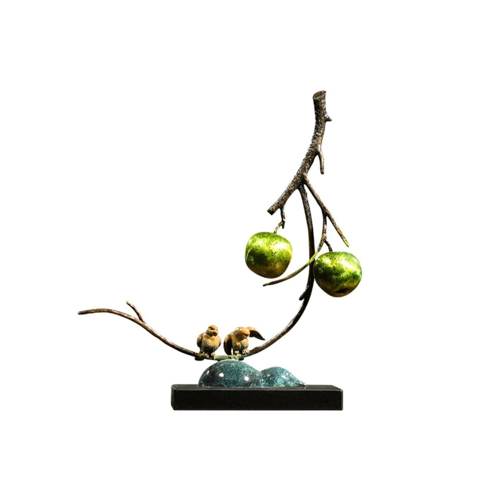 hongchenke34 Copper statue All Copper Peace and Security Ornament Magpie Entryway Living Room Decorative Ornaments Moving Decorations