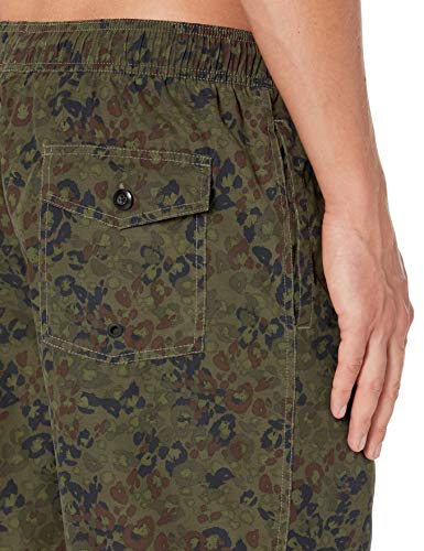 Goodthreads Men's 7" Swim Trunk, Olive, Animal/Camo Print, X-Small #TOP2