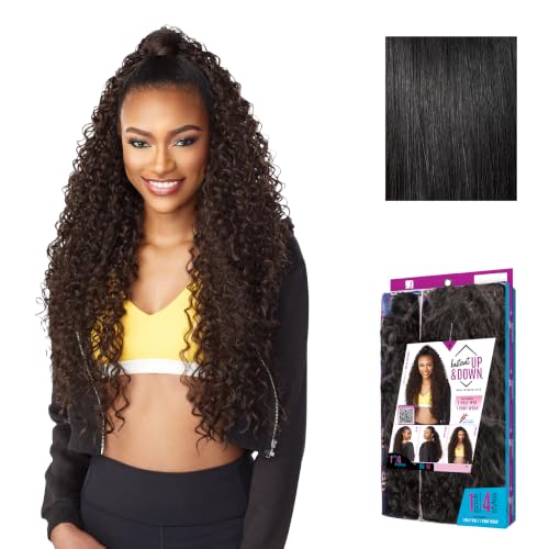 Sensationnel Instant Updown Halfwig Pony-Iud 10, 1 JETBLACK