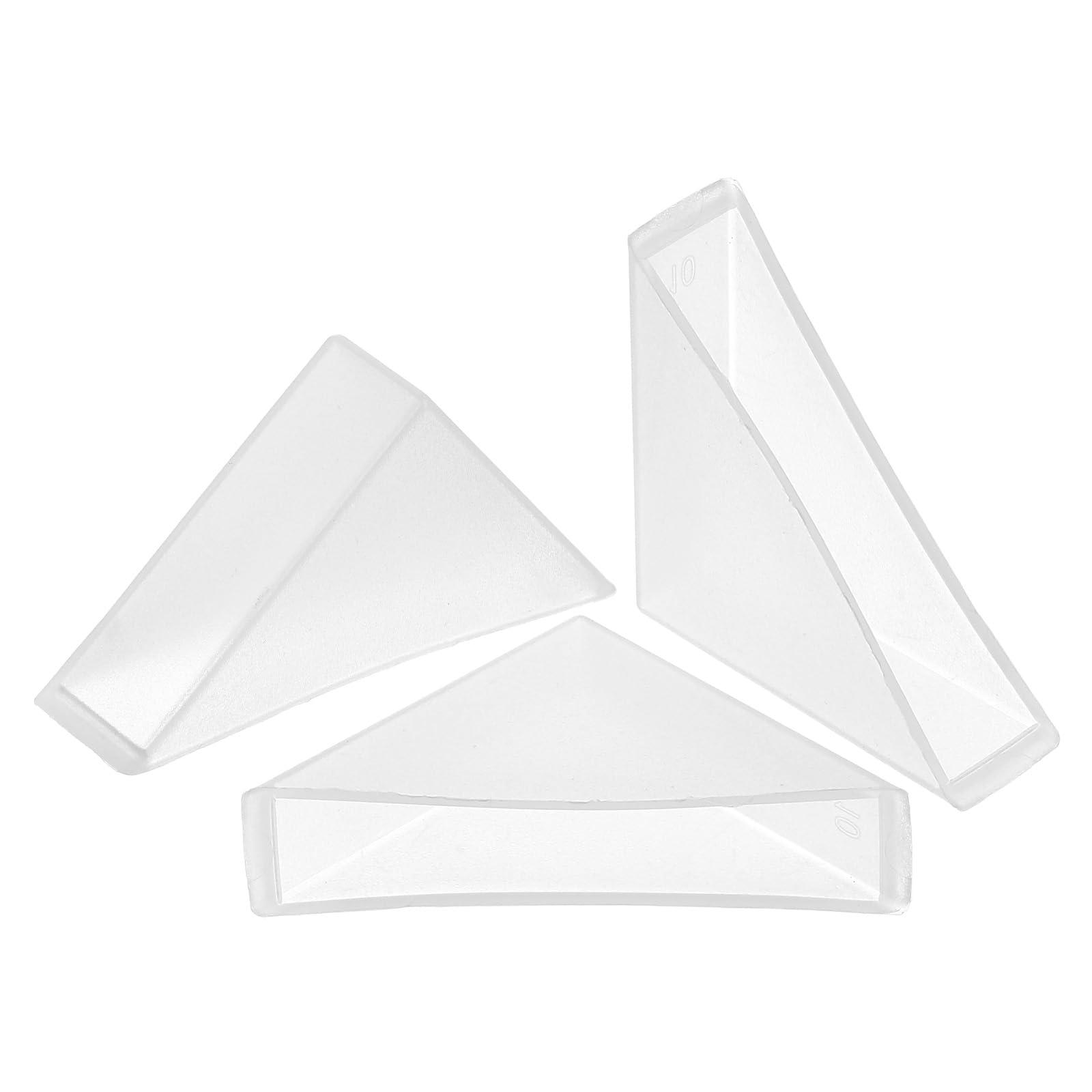 uxcell 8Pcs Plastic Corner Protectors 10x50mm Right Angle Shape Glass Corner Guards Cushion for Corner Protection of Glass, Mirror, Tile, White